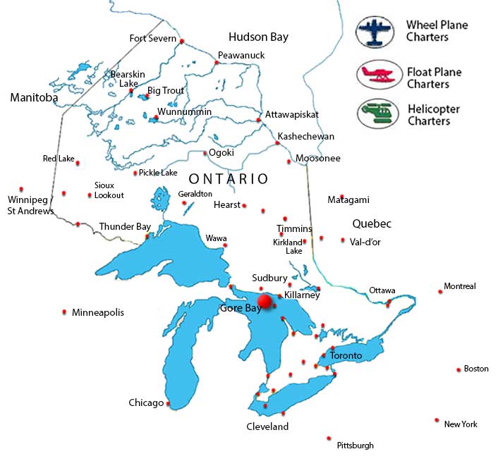 Gore Bay Charter Flights 